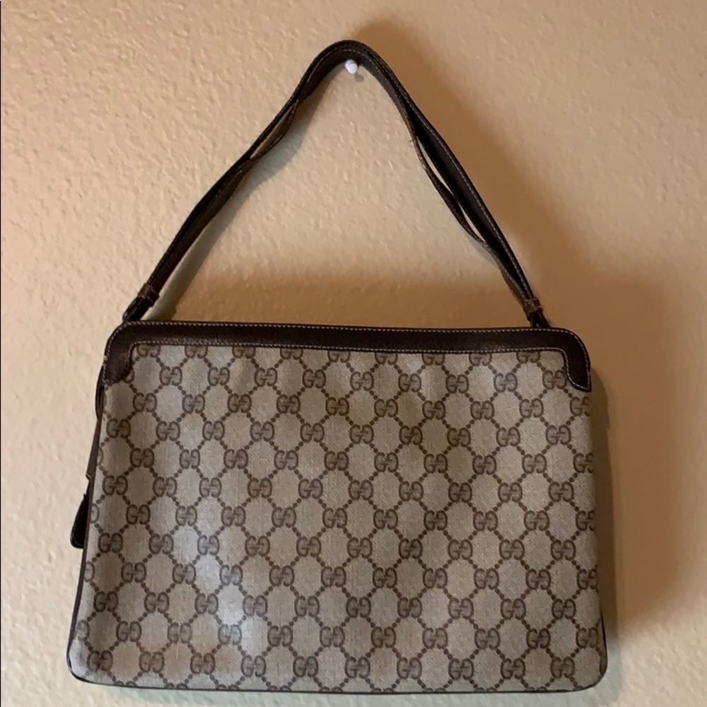 Vintage Gucci brown shoulder purse - Picture 5 of 8